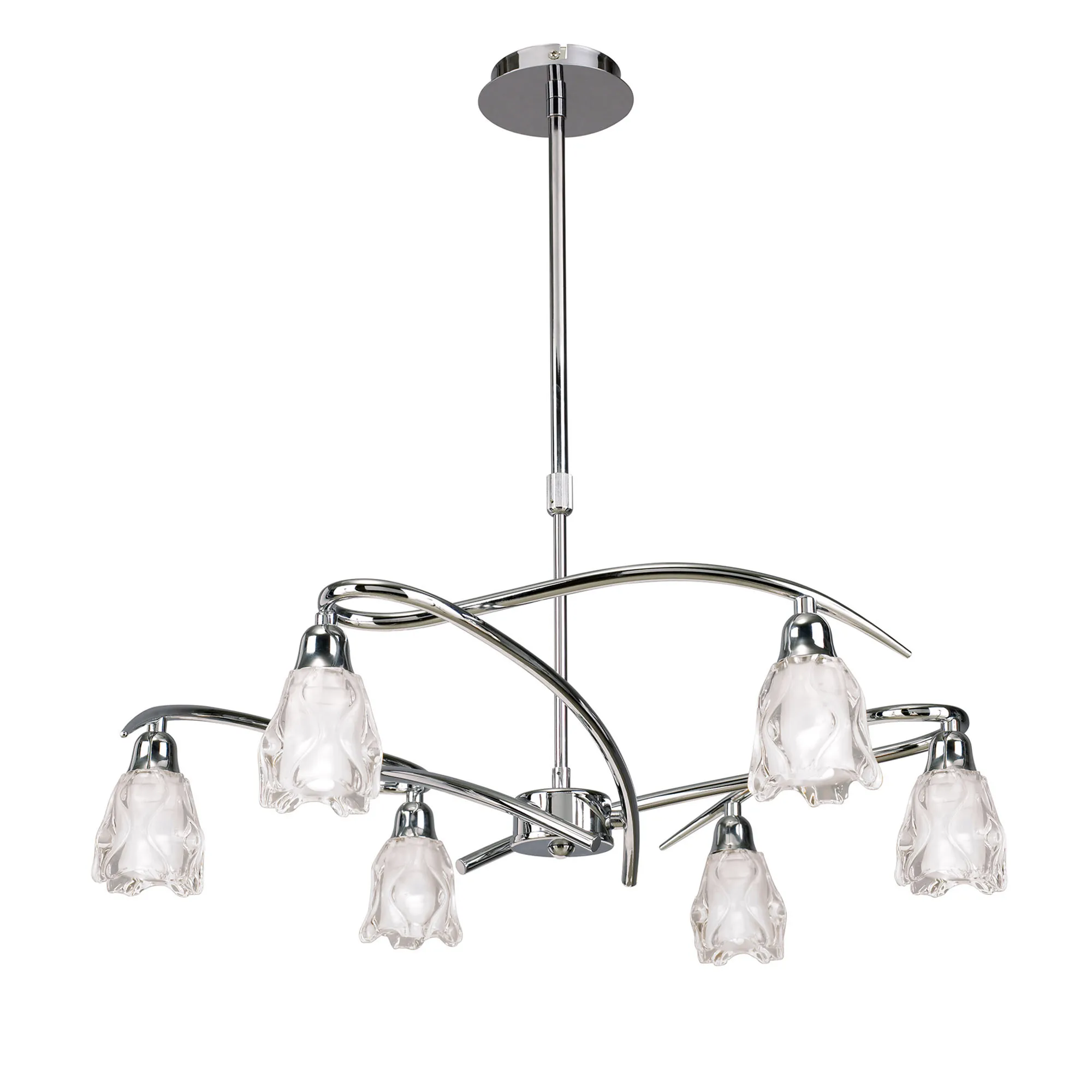 M8621/1  Amel Telescopic/Semi Flush 6 Light